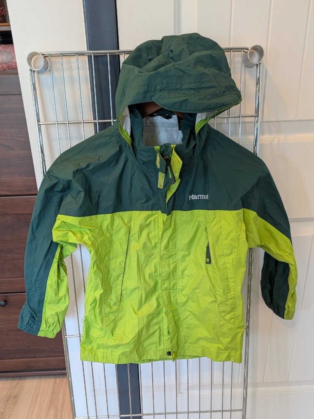 Packable Marmot Kids' Two-Tone Rain Jacket – Size Small (S/P)